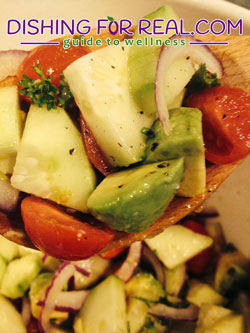 cucumber tomato avocado salad